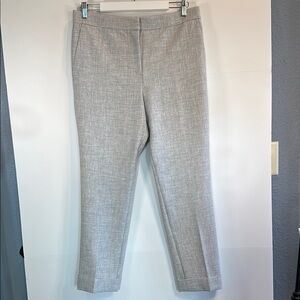 Ann Taylor Gray Cuffed Tailored Pants. Size 10
